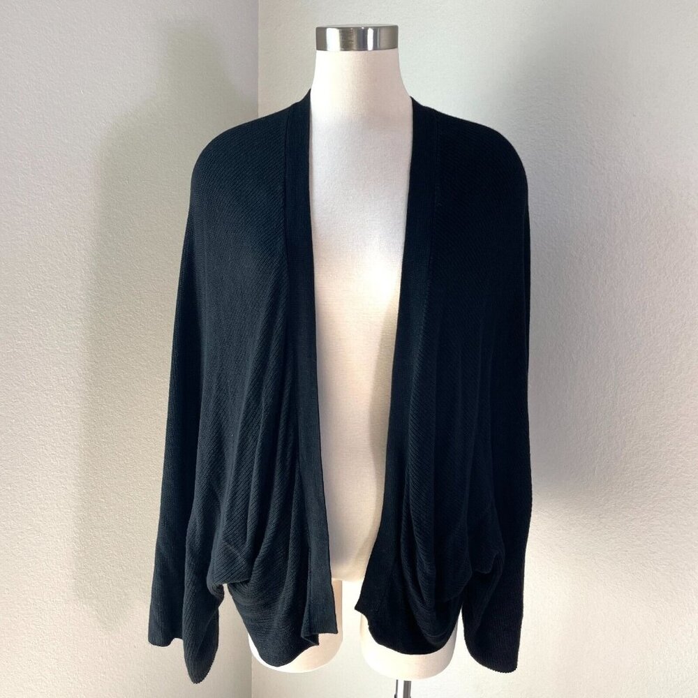 By Anthropologie Womens Plus‎ 3X Black Knit Cardigan Shrug